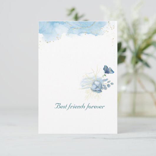 Flache Dankeskarten Dankeskarte (Stehend Vorderseite)