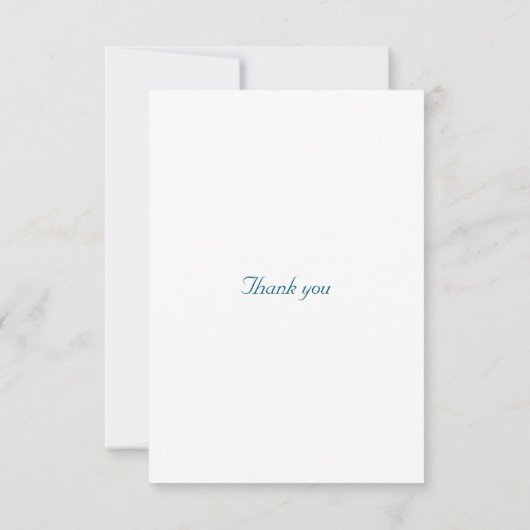Flache Dankeskarten Dankeskarte (Rückseite)
