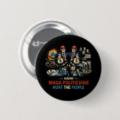 Flache Dankeskkarte Button (Vorne & Hinten)