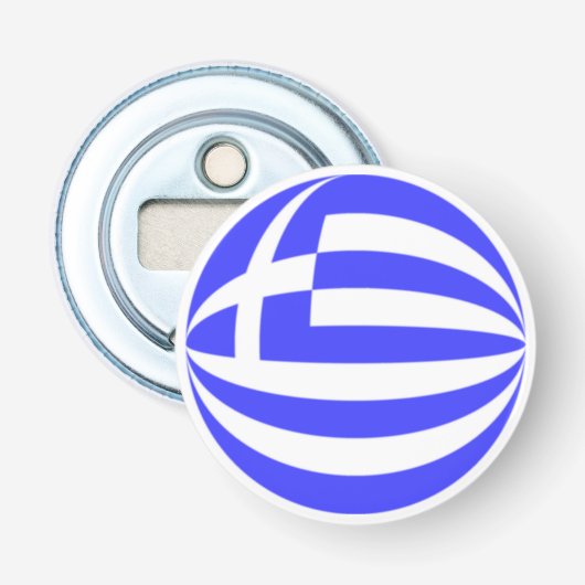 Fläche der griechischen Flagge Flaschenöffner (Vorderseite)