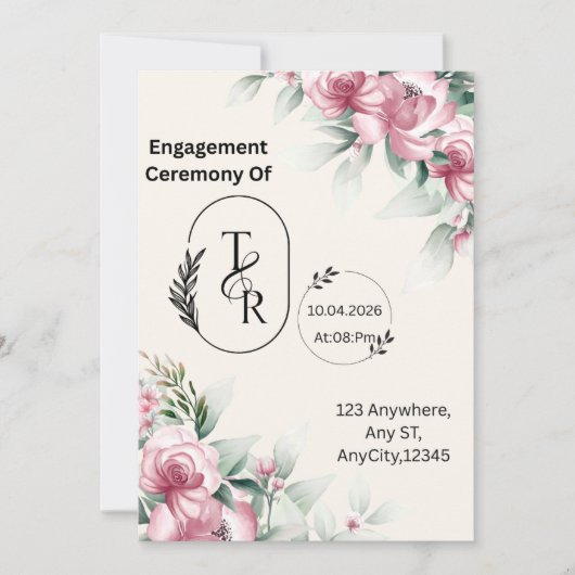 Flache Einladung (Vorderseite)