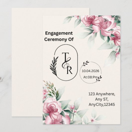 Flache Einladung (Vorne/Hinten)