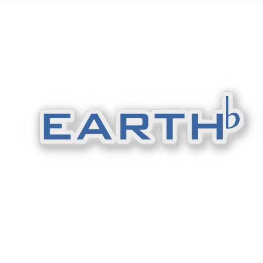 flache Erde Aufkleber (Vorderseite)