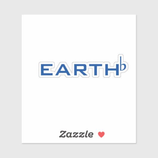 flache Erde Aufkleber (Blatt)