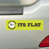 Flache Erde -- Autoaufkleber 2 (Auf Auto)