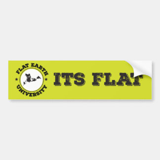 Flache Erde -- Autoaufkleber 2