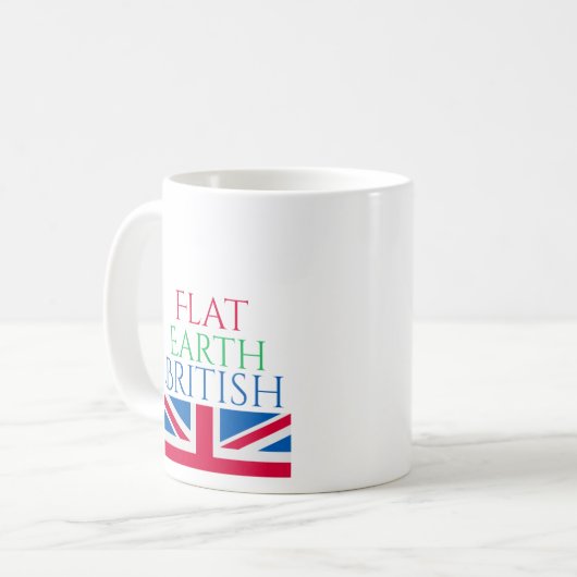 Flache Erde Briten Kaffeetasse (Vorderseite Links)