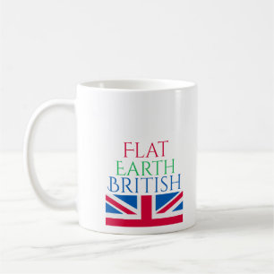 Flache Erde Briten Kaffeetasse