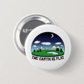 Flache Erde Button (Vorne & Hinten)