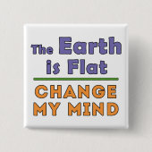 flache Erde Button (Vorderseite)