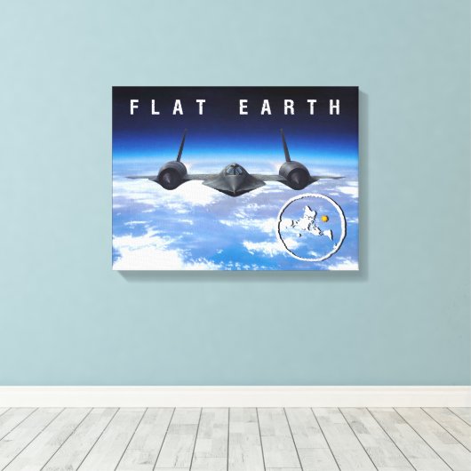 flache Erde — Leinwand 14 x 11 (Insitu (Holzboden))