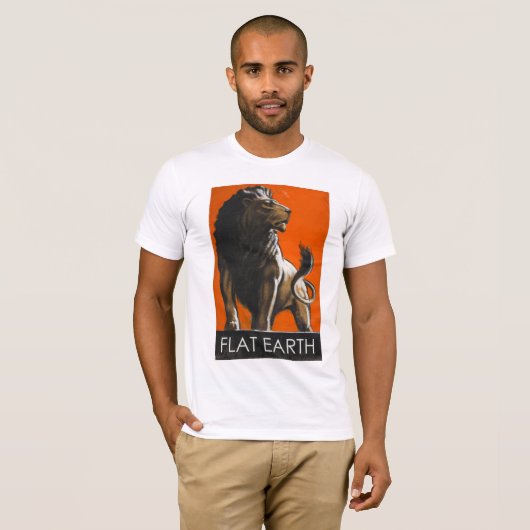 Flache Erde - LÖWE T-Shirt (Vorne ganz)