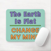 Flache Erde Mousepad (Mit Mouse)