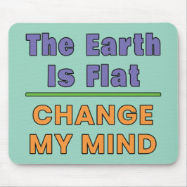 Flache Erde Mousepad