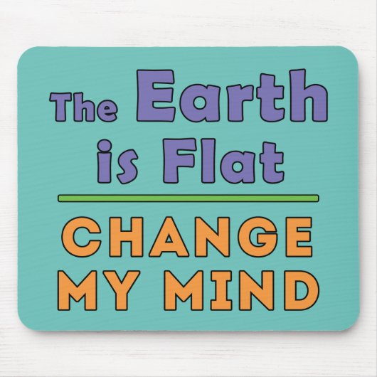 flache Erde Mousepad (Vorne)