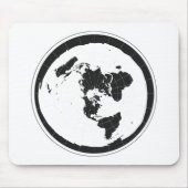 Flache Erde Mousepad (Vorne)