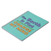 flache Erde Notizblock (Linke Seite)