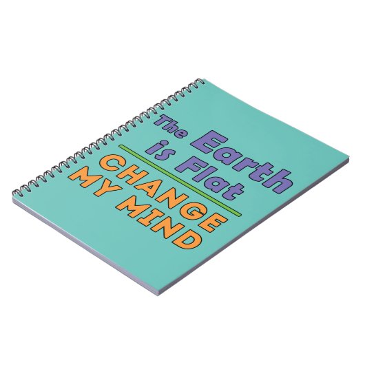 flache Erde Notizblock (Linke Seite)