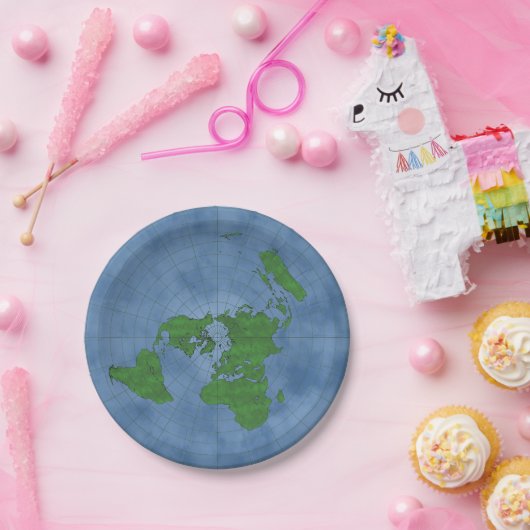flache Erde Pappteller (Party)