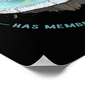 flache Erde Poster (Ecke)