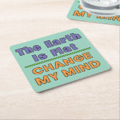 Flache Erde Rechteckiger Pappuntersetzer (angewinkelt)