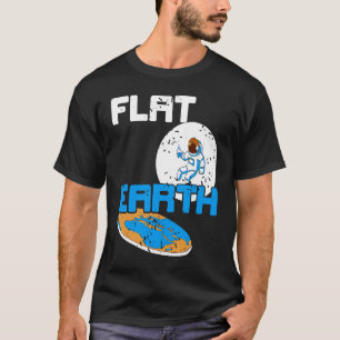 FLACHE Erde Retro Vintage Flat Earther Gesellschaf T-Shirt