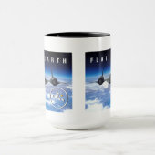 Flache Erde SR71 -- Ton der Tassen-zwei Tasse (Zentrum)