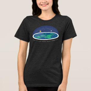 flache Erde Tri-Blend Shirt