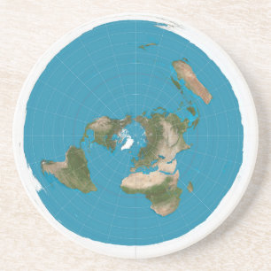 flache Erde Untersetzer