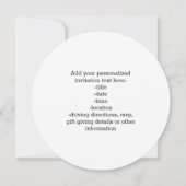 Flache Erdkarte Einladung (Rückseite)