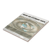 Flache Erdkarte Fliese (Seite)