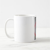 Flache Erdkarte Kaffeetasse (Links)