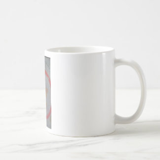 Flache Erdkarte Kaffeetasse