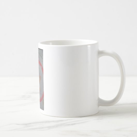 Flache Erdkarte Kaffeetasse (Rechts)