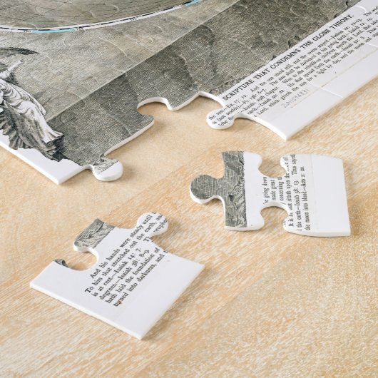 Flache Erdkarte Puzzle (Seite)