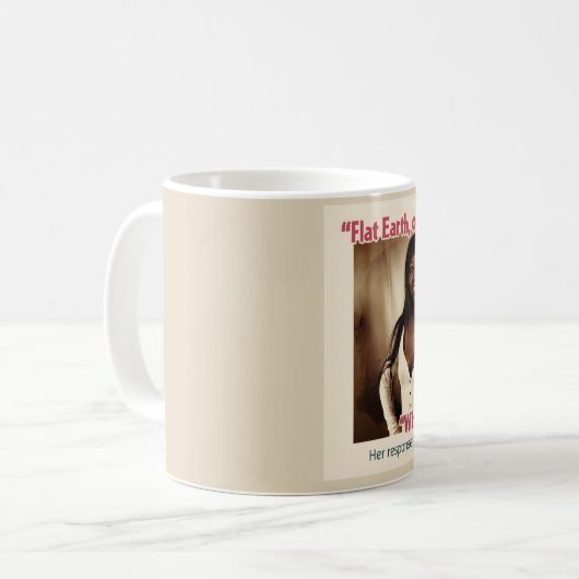 Flache Erdpädagogische Kaffee-Tasse #3 Kaffeetasse (Vorderseite Links)