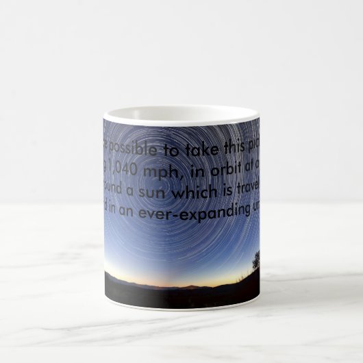 Flache Erdstern-Tasse Kaffeetasse (Mittel)