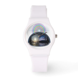 Flache Erduhr Armbanduhr