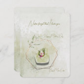 Flache Feiertagskarte (Vorne/Hinten)