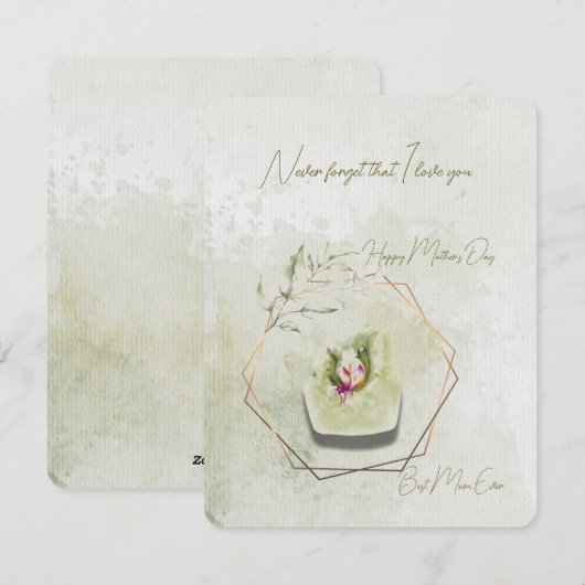 Flache Feiertagskarte (Vorne/Hinten)