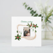 Flache Feiertagskarte (Stehend Vorderseite)