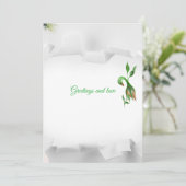 Flache Feiertagskarte (Stehend Vorderseite)