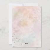 Flache Feiertagskarte (Rückseite)