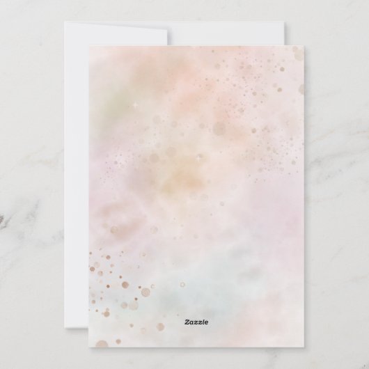 Flache Feiertagskarte (Rückseite)