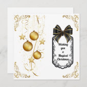 Flache Feiertagskarte (Vorne/Hinten)