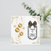 Flache Feiertagskarte (Stehend Vorderseite)