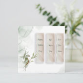 Flache Feiertagskarte (Stehend Vorderseite)