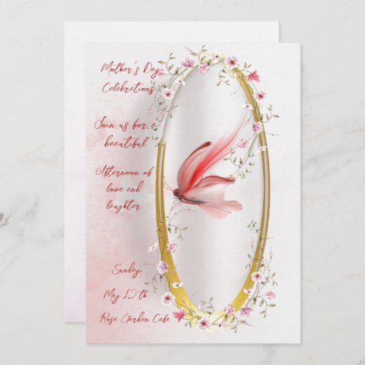 Flache Feiertagskarte (Vorne/Hinten)