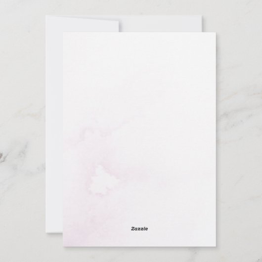 Flache Feiertagskarte (Rückseite)