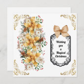 Flache Feiertagskarte (Vorne/Hinten)